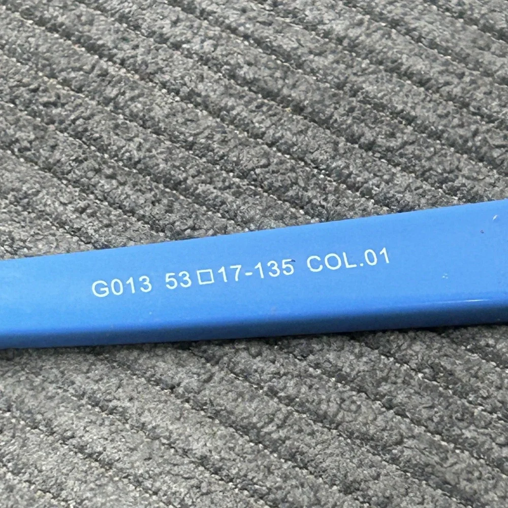 Blue Two-Tone Rectangular Y2k Eyeglass Frames G013 53-17-135 COL.01